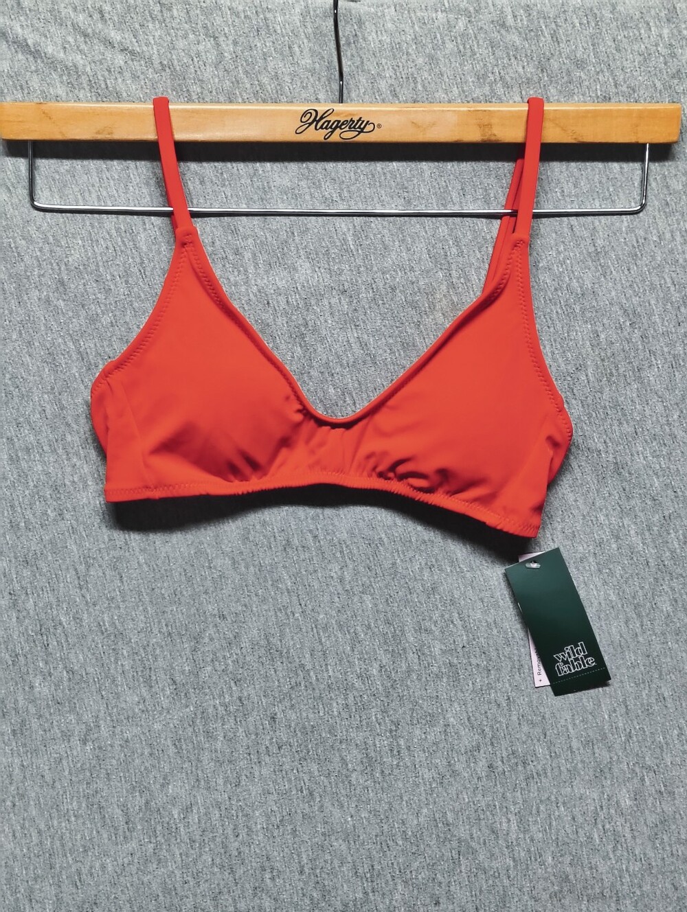 Wild Fable Scoop Bralette Bikini Top – Red – Size S – NWT